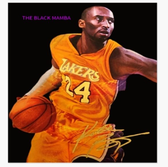 NEW!💯 SELF-CREATED KOBE BRYANT LAKERS 8.5x11 ULTRA GLOSSY BASKETBALL ART POSTER - Picture 4 of 4